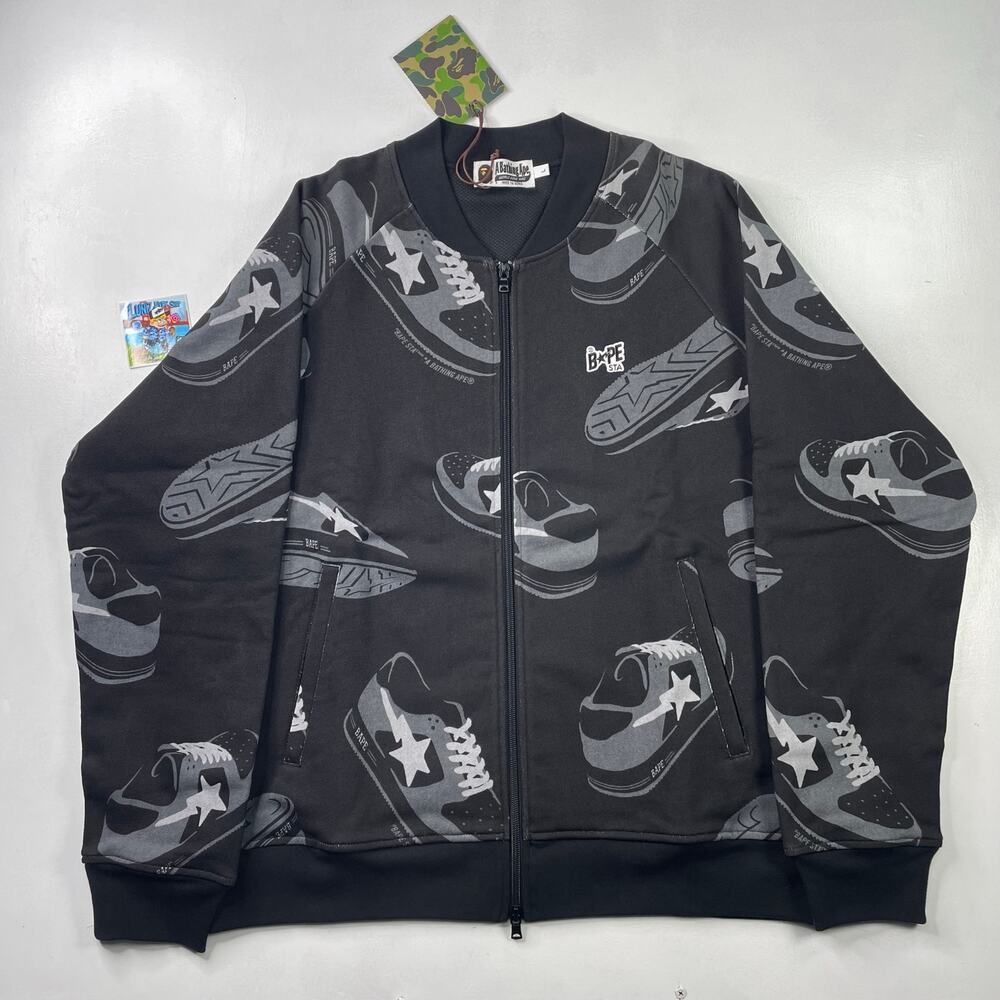 BAPE STA Pattern Bomber Jacket Size L